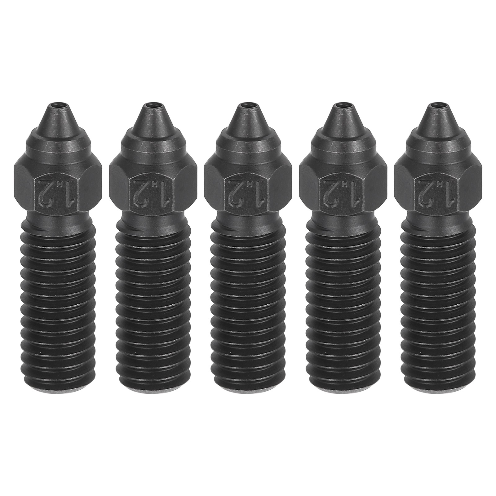 5 Pcs Hardened Steel Nozzles, 1.2mm M6 Thread for Carbon 3D Printers