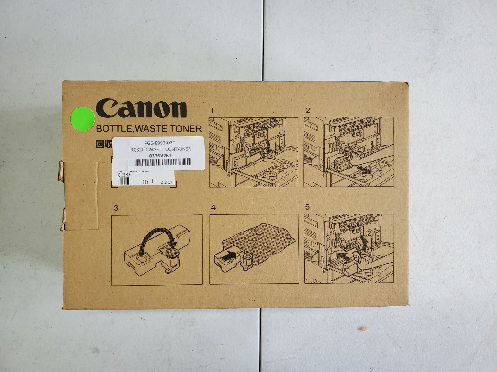 Genuine OEM Canon FG6-8992-030 FG68992030 Waste Toner Bottle iR C3220N 5020 - MI