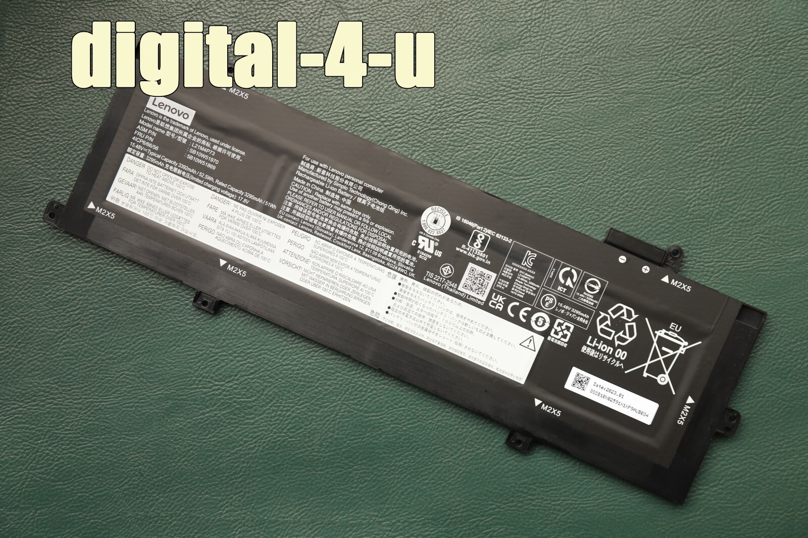 New Original L21M4P73 L21D4P73 Battery For Lenovo ThinkPad P16s T16 1st Gen 2022