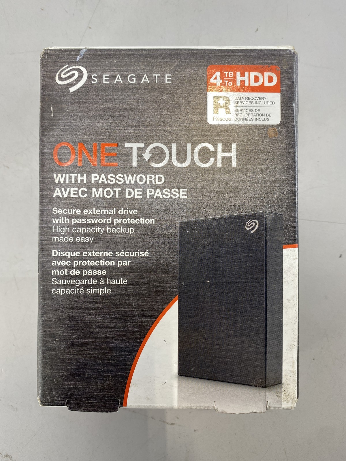 Seagate One Touch 4TB External USB 3.0 Portable Hard Drive- Black - Storage