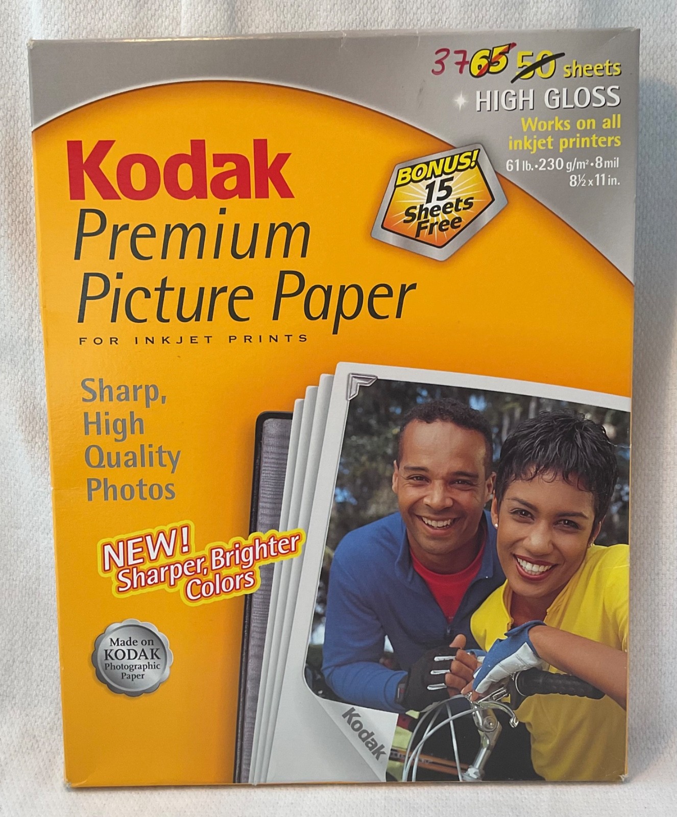 Kodak Premium Picture Paper - 37 Sheets of High Gloss Sheets for Inkjet Printers