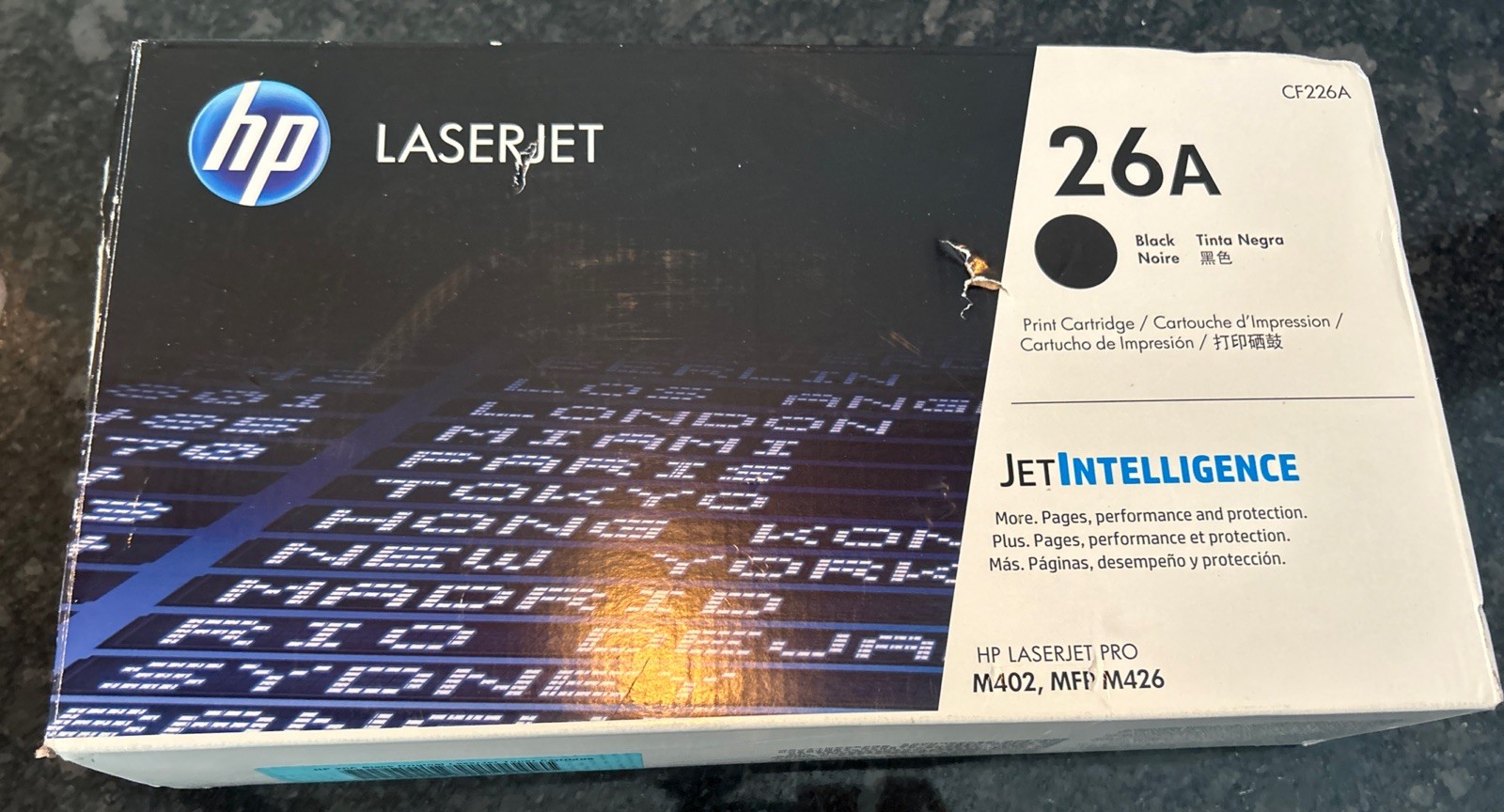 HP 26A CF226A Black Toner Genuine OEM NEW LaserJet Pro Printer