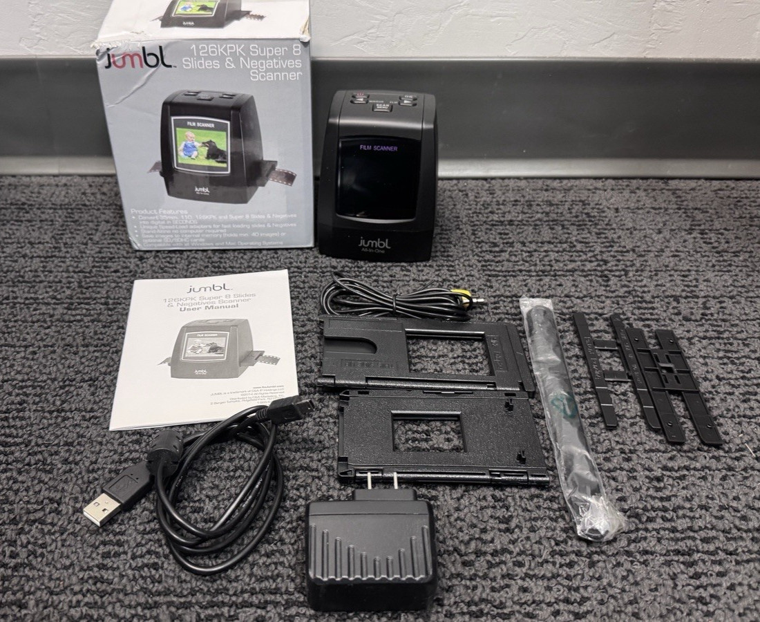 jumbl Model 126KPK Super Slides and Negative Film Scanner