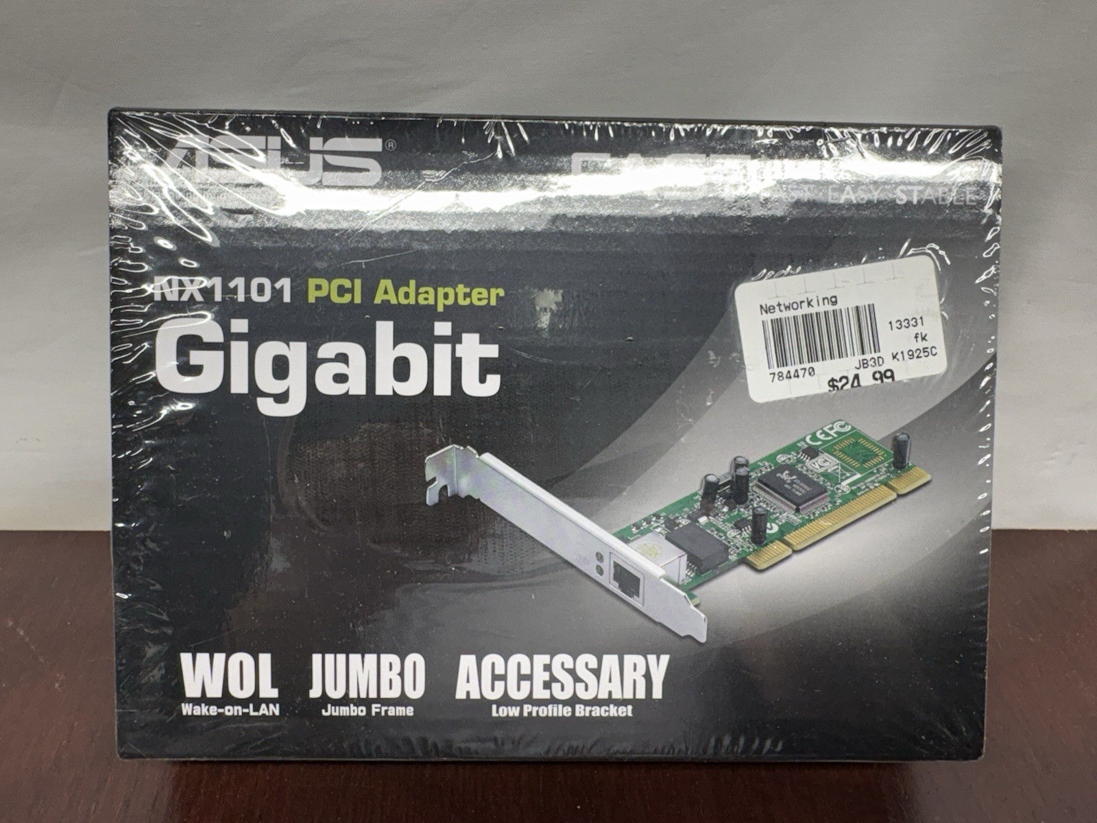 ASUS NX 1101 PCI Gigabit Ethernet Network Card 10/100/1000Mbps NEW NX1101