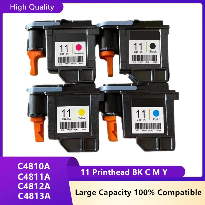 4PC/set  HP11 C4810A C4811A C4812A C4813A Printhead for HP 500 800 510 100 110