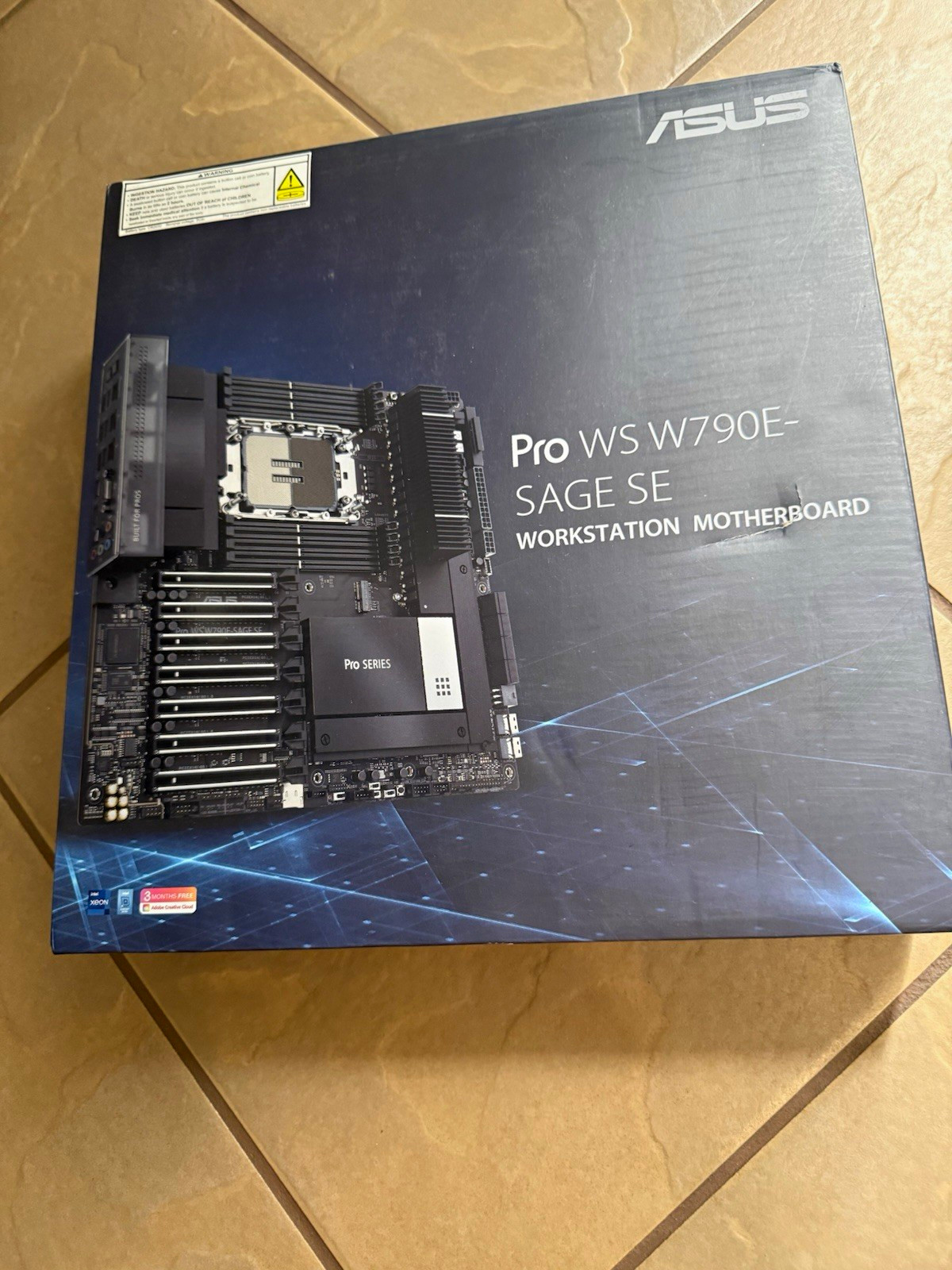 ASUS Pro WS W790E-SAGE SE Intel W790 LGA 4677 EEB Motherboard DDR5 Tested in Box
