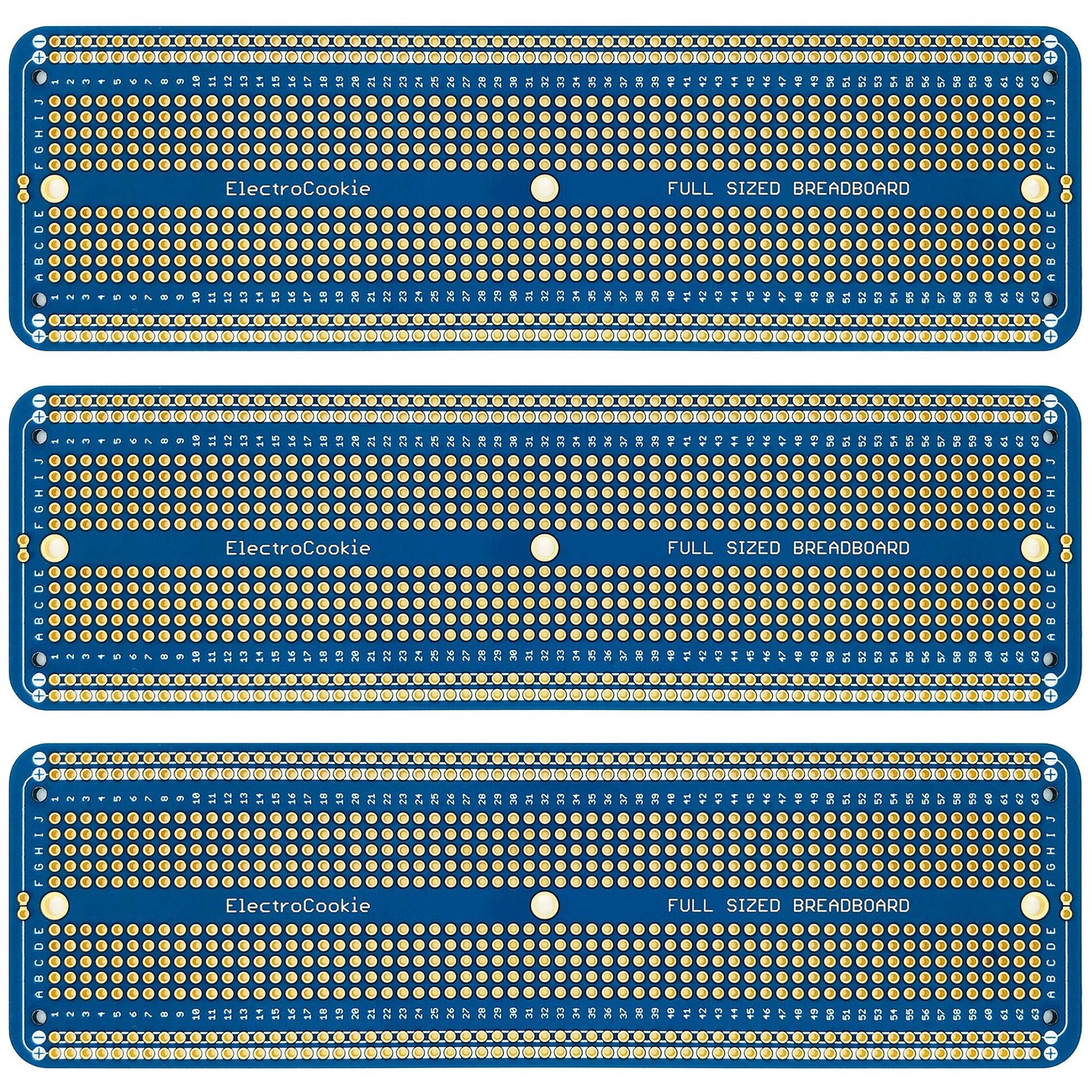 ElectroCookie Solderable Breadboard Large PCB Board for Electronics Projects ...
