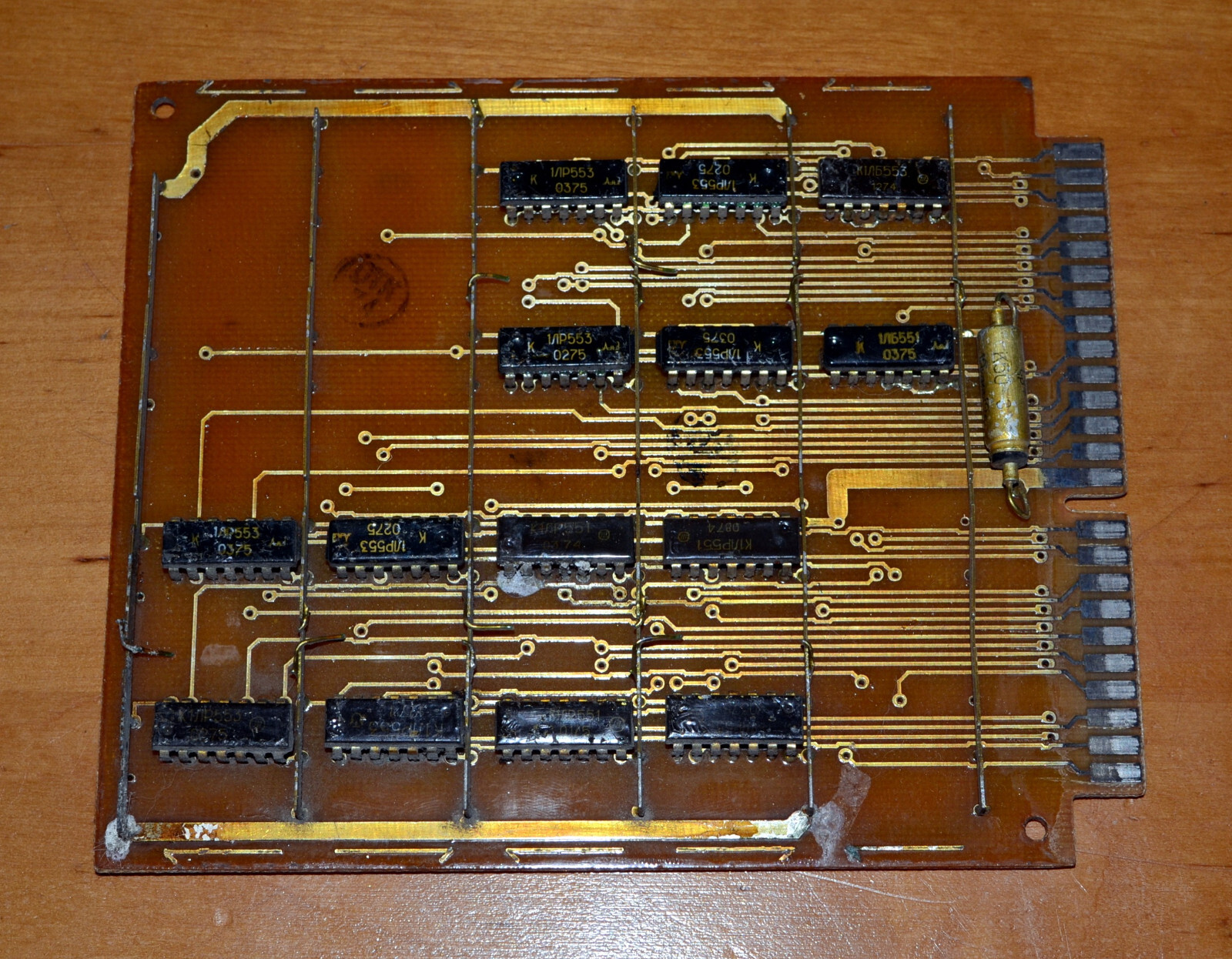 VINTAGE CIRCUIT BOARD A3281-3 Chip K1LB554 Soviet Mainframe Computer USSR 1970's