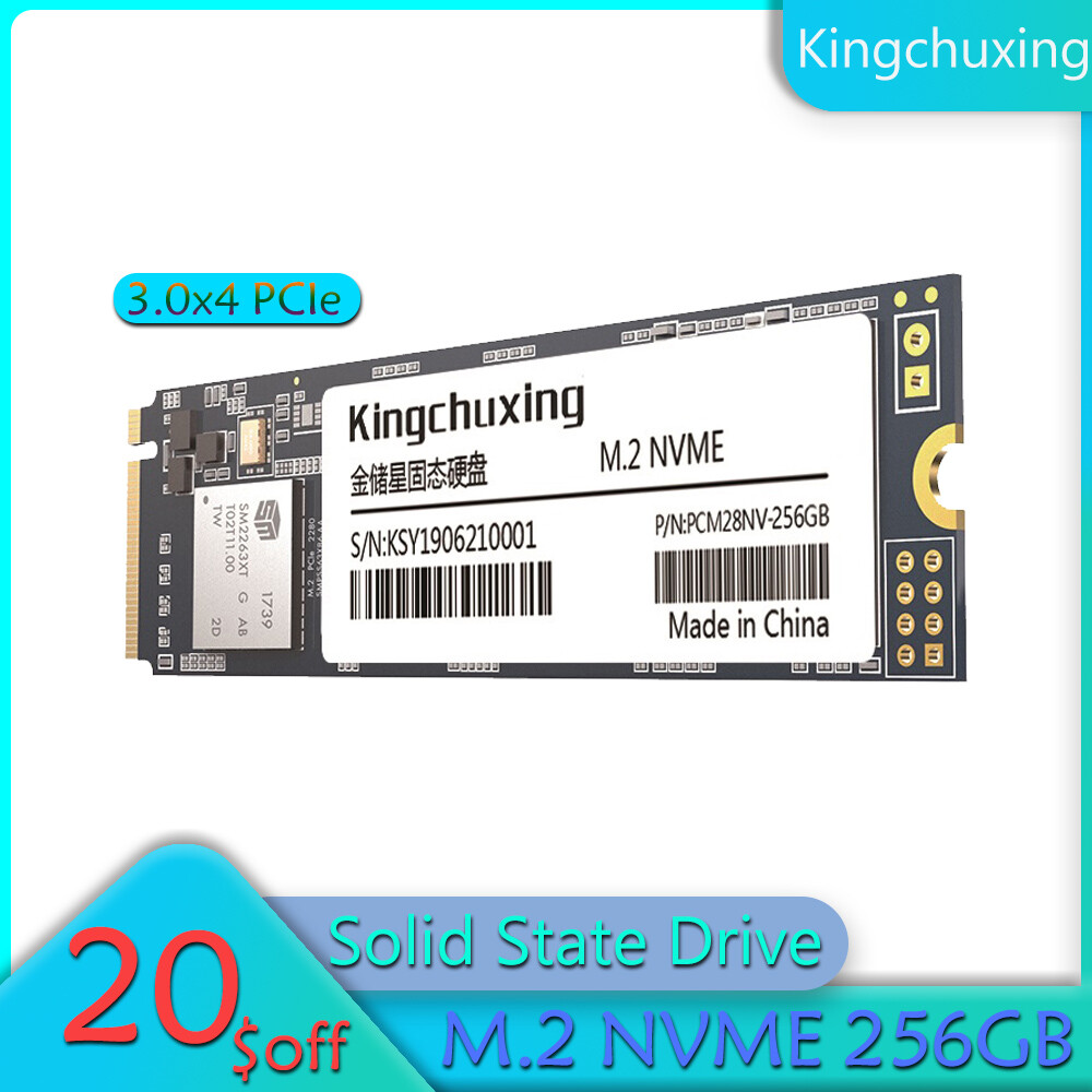 Kinchuxing 256GB M.2 2280 SSD PCIe Gen 3.0 x 4 NVMe 1.3 Solid State Drives
