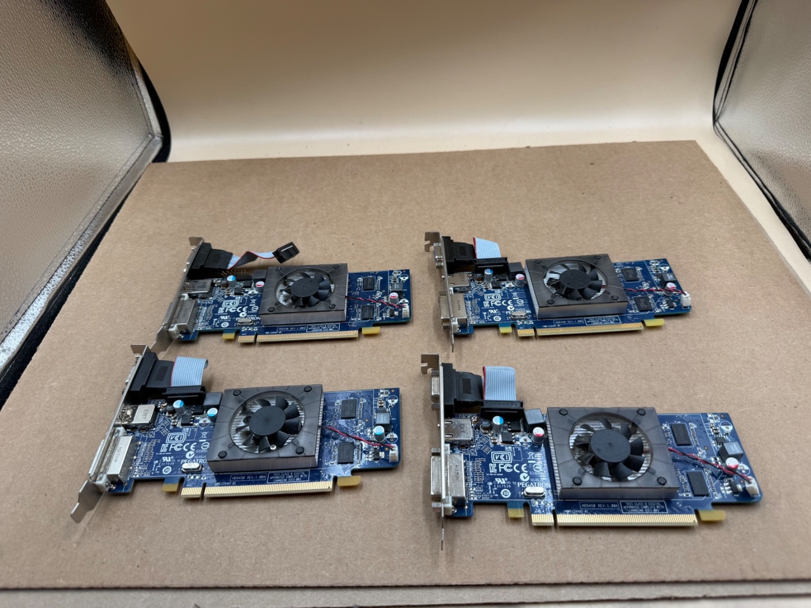 Lot of 4 Dell Pegatron AMD Radeon HD 6450 1GB DDR3 Video Graphics Card