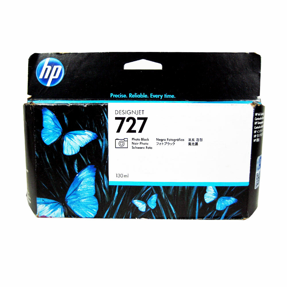 Genuine HP 727 Photo Black 130ml B3P23A DesignJet T1500 T920 T2500 (Retail Box)