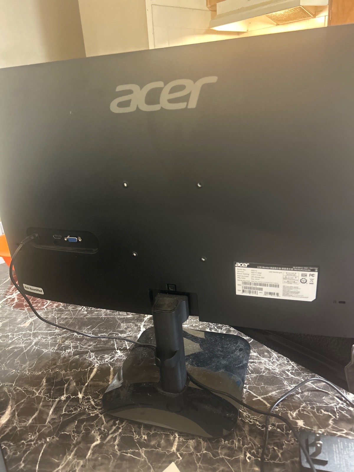 Acer KB272 G0BI 27" Full HD IPS Monitor – 120Hz, 1ms VRB, AMD FreeSync, LCD