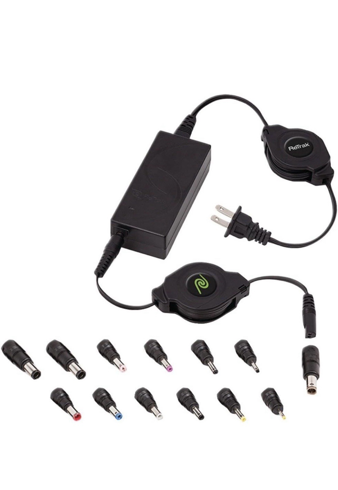 ReTrak 65W Universal AC Laptop Charger, ReTrak Laptop Charger with 13 Adapter