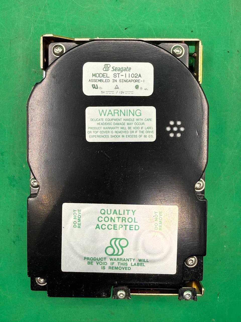 Seagate ST-1102A Vintage Internal Hard Disk Drive HDD TC