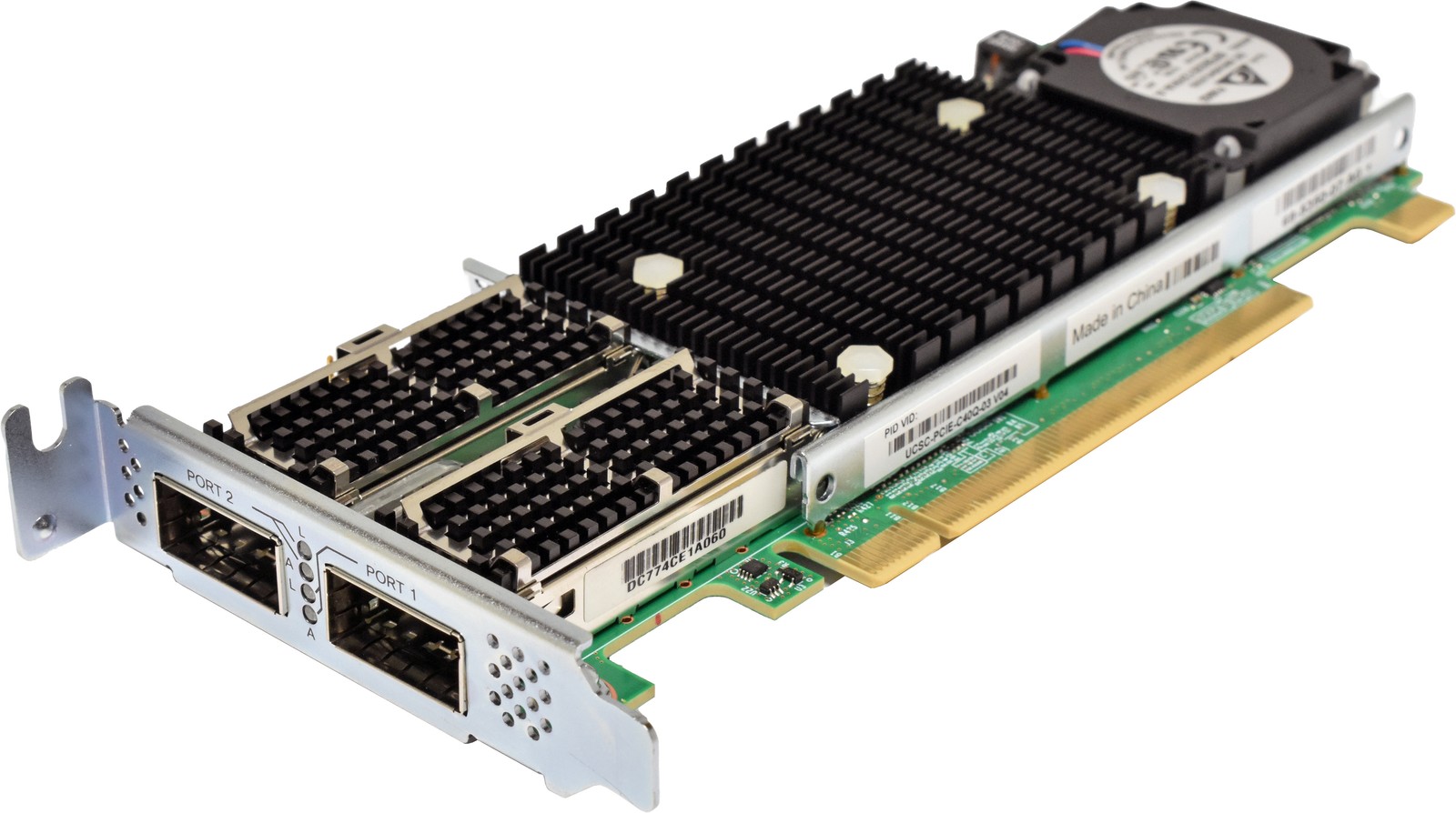 Cisco VIC 1385 UCSC-PCIE-C40Q-03 68-5350-07 2-Port QSFP+ 40GE FCoE PCIe 3.0x16