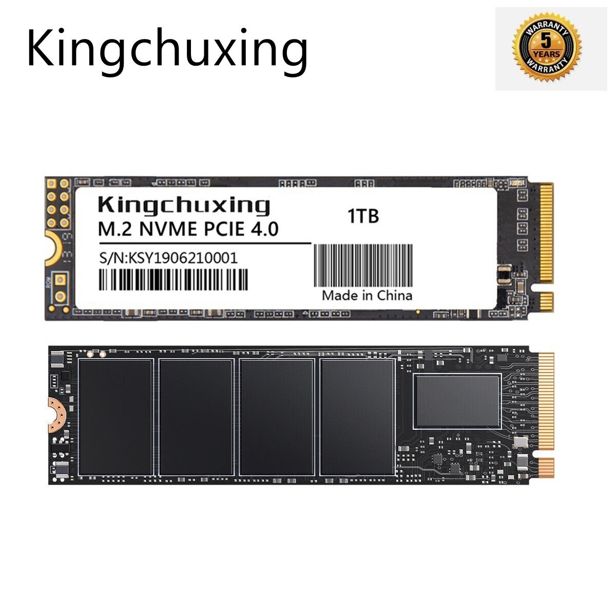 Kingchuxing 2TB Gaming SSD For PS5 PCIe 4.0 NVMe M.2 Internal Solid State Drive