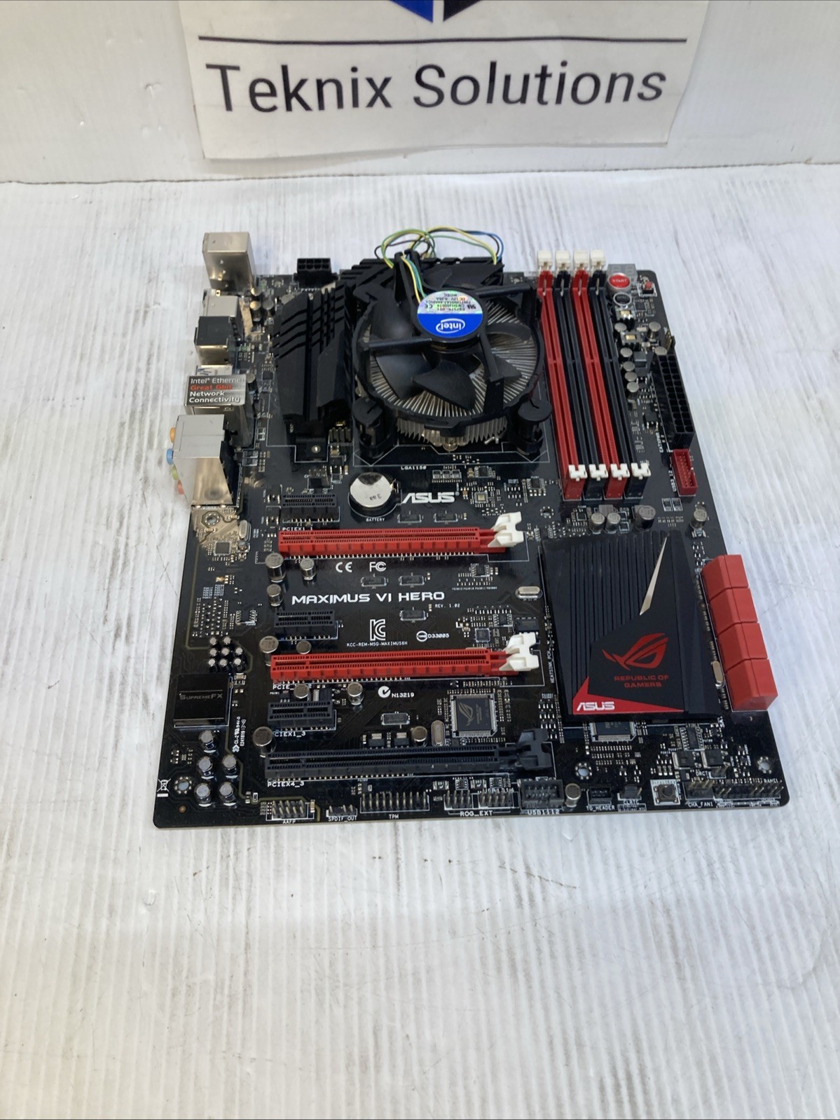ASUS MAXIMUS VI HERO Motherboard With i5-4670K CPU tested working