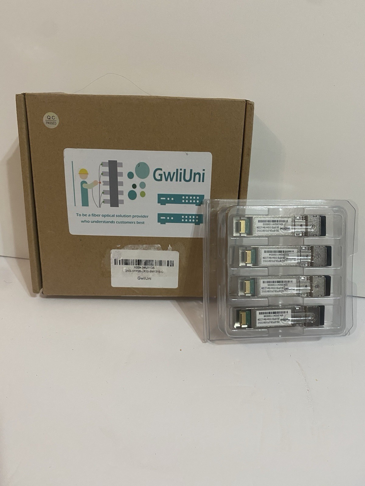 GWLIUNI 25G SFP28 LR SM1310nm 10km Fiber Module Duplex LC Transceiver Open Box