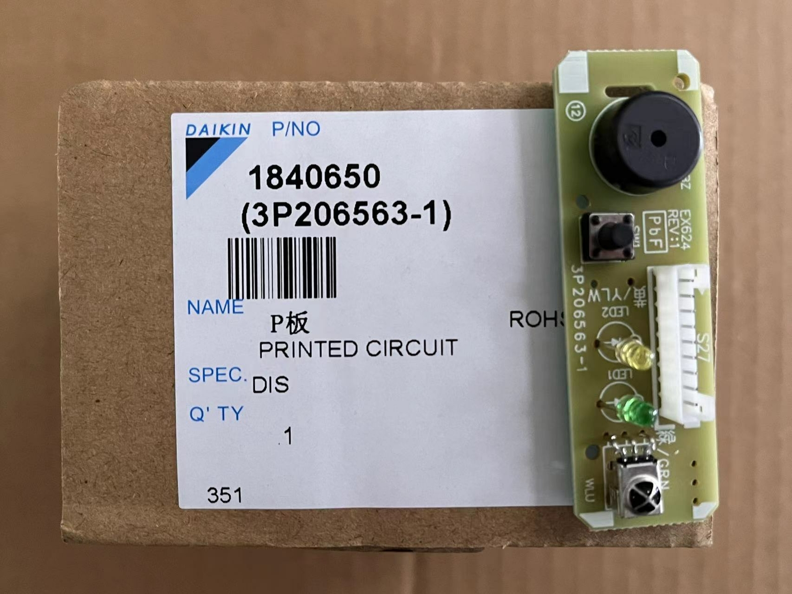 1PC for Daikin 3P206563-1 Air Conditioner Hang-up Remote Control Receiver
