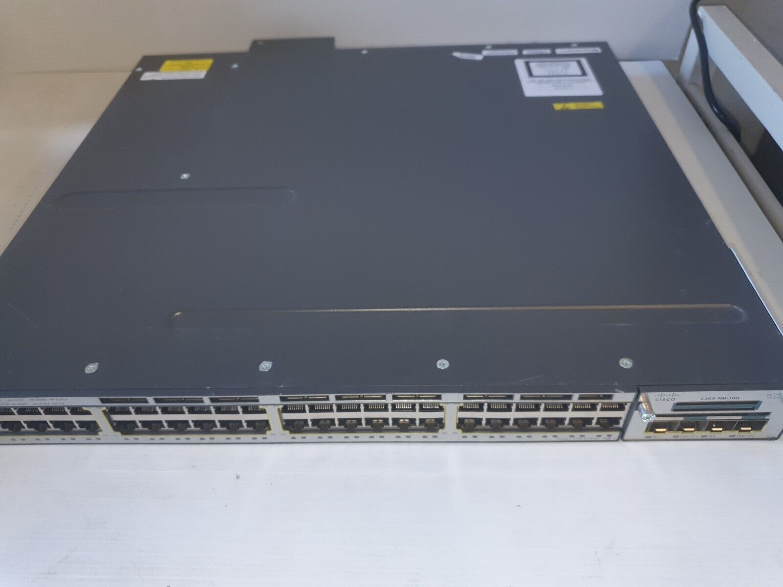LOT OF 14 Cisco WS-C3750X-48PF-L V06 Port PoE Gigabit Switch w/ C3KX-NM-10G +