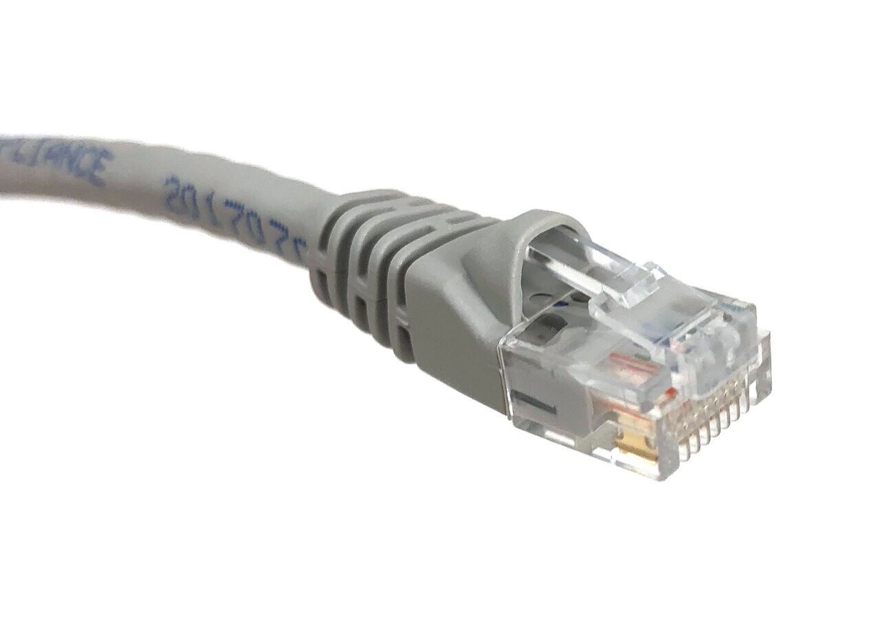 5 PACK LOT 3FT CAT6 Ethernet Patch Cable Gray RJ45 550Mhz UTP 1M