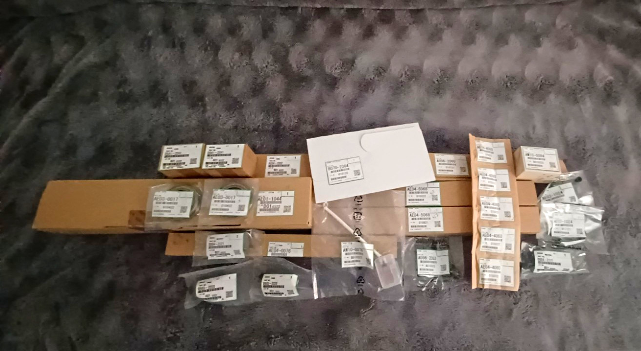 Ricoh Genuine Parts Lot 25 Items AE04-5068(2) AE03-0017(2) D541-2241 (2) Etc.
