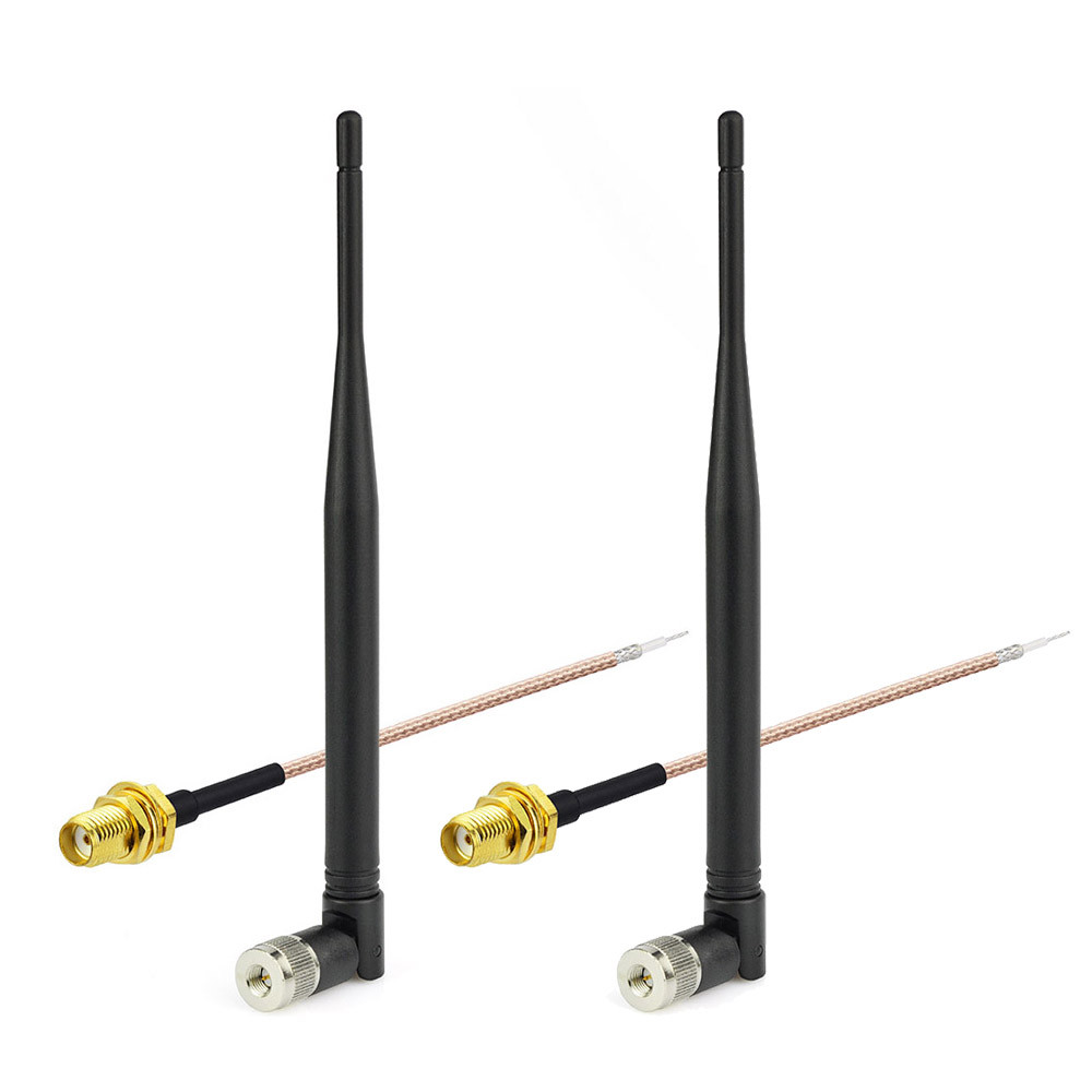 2-Pack 868MHz 915MHz 3dBi ZigBee RFID Smart Home Antenna,15cm SMA Pigtail Cable