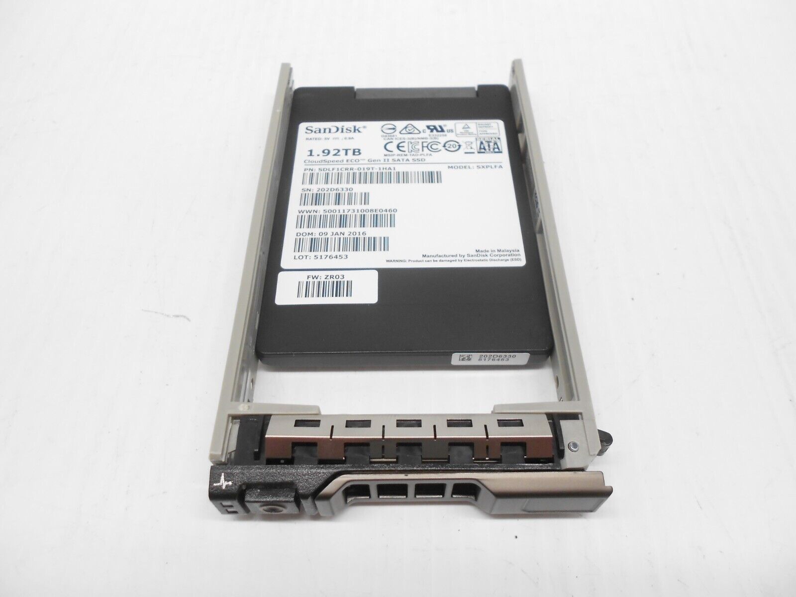 1.92TB SATA SSD 2.5'' Hard Drive Dell Server R610 R620 R630 R710 R720 R730