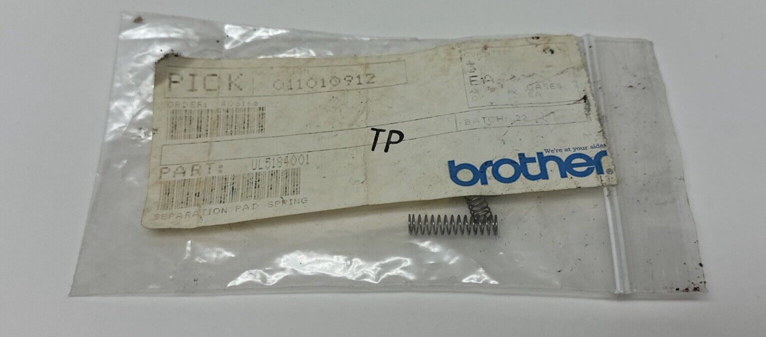 New OEM Brother Separation Pad Spring UL5184001