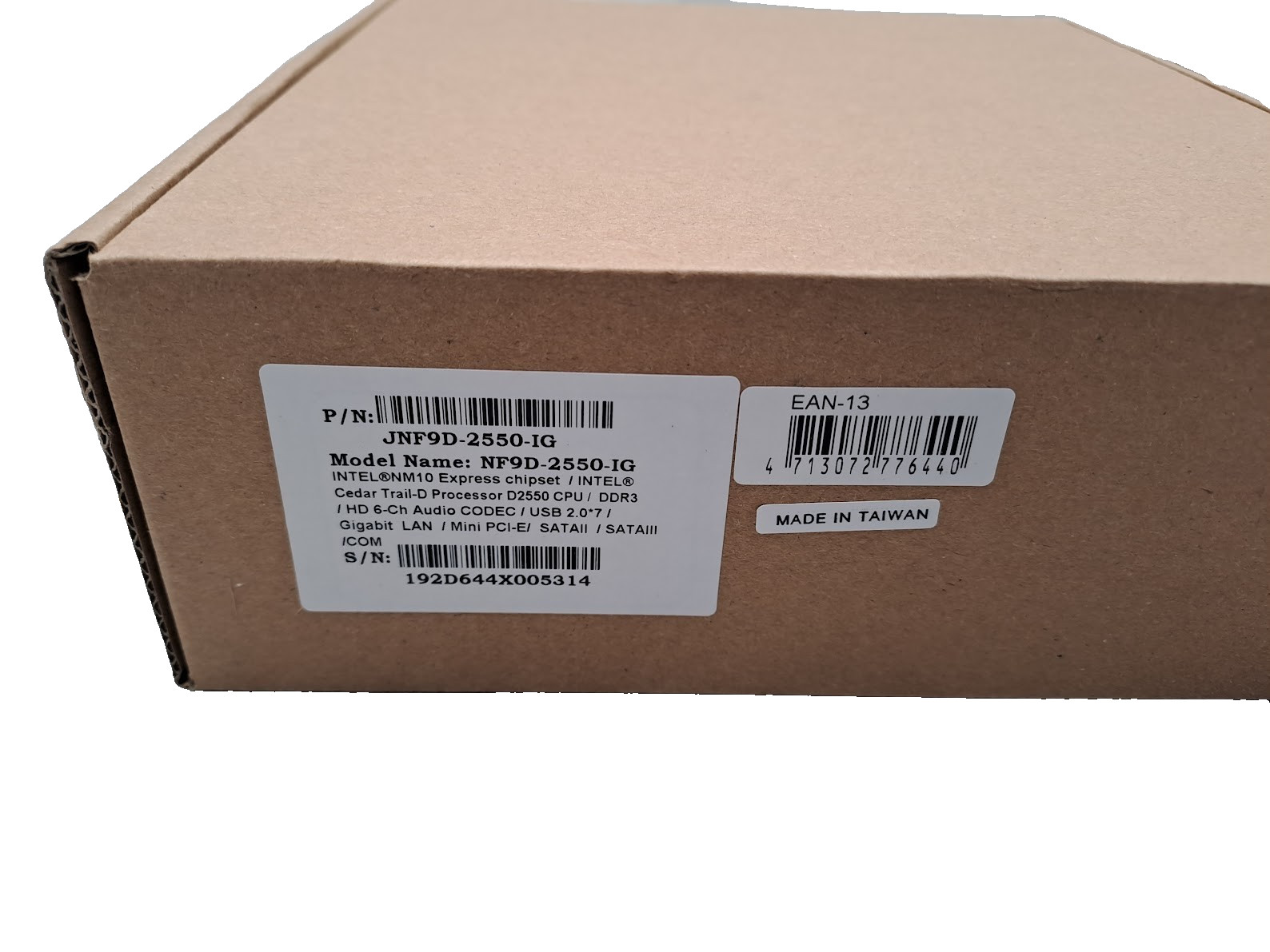 JETWAY JNF9D-2550-IG MOTHERBOARD