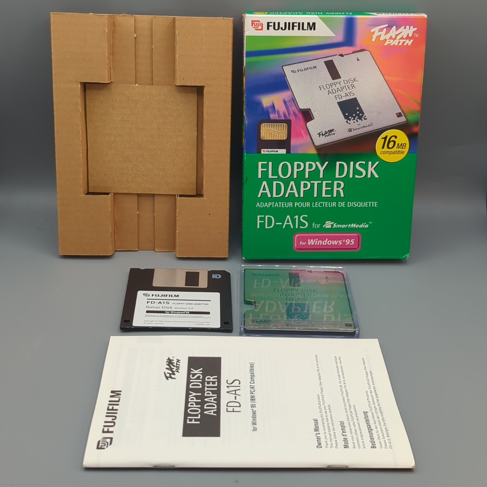 Fujifilm FD-A1S 16MB Compatible (For SmartMedia Windows 95) Floppy Fisk Adapter