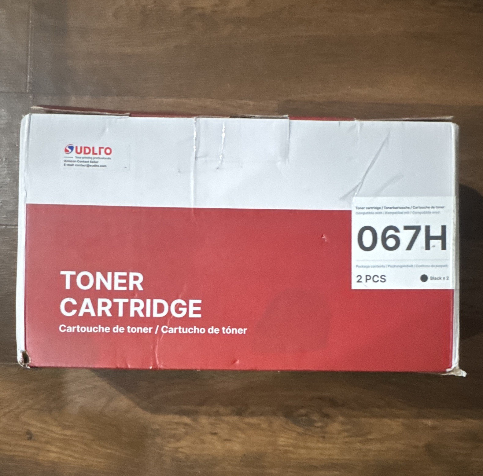 SUDLTO 067H Black Toner Cartridge 2-Pack for Canon Laser Printers