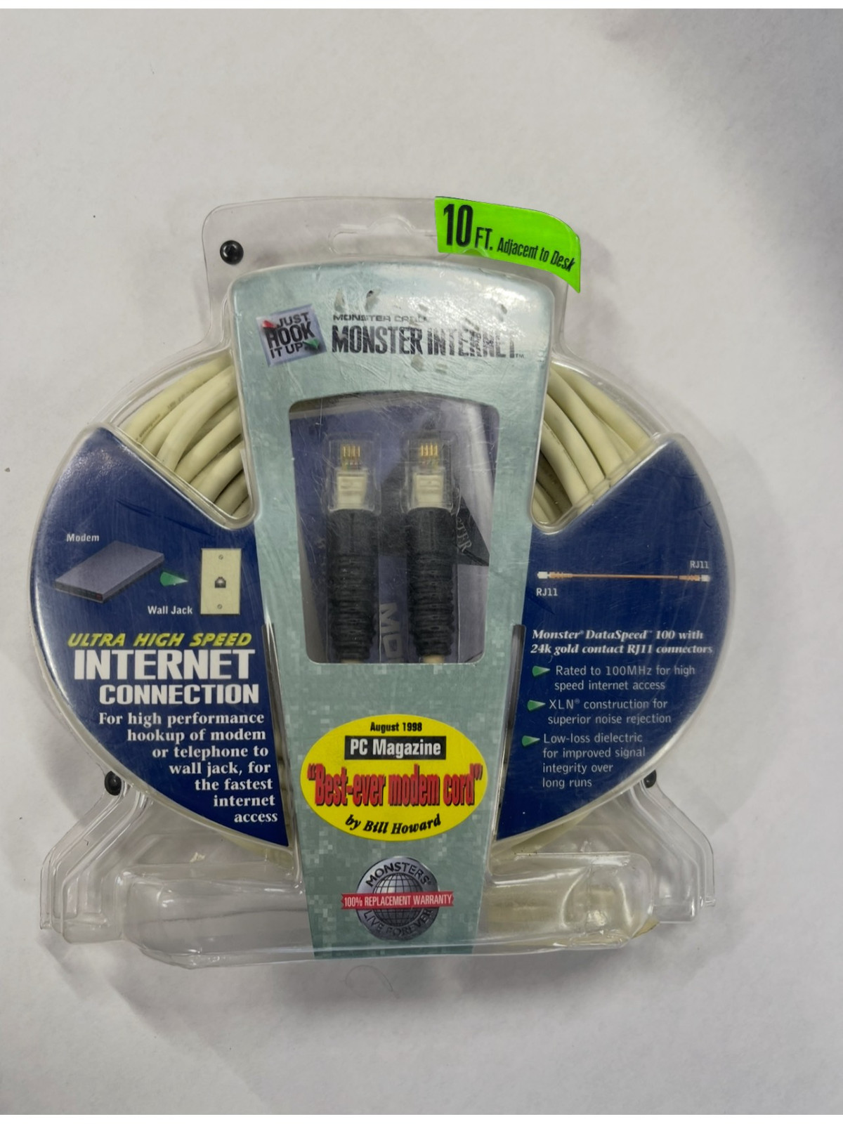 Monster Cable - Ultra High Speed Internet Connection RJ11 - 10Ft