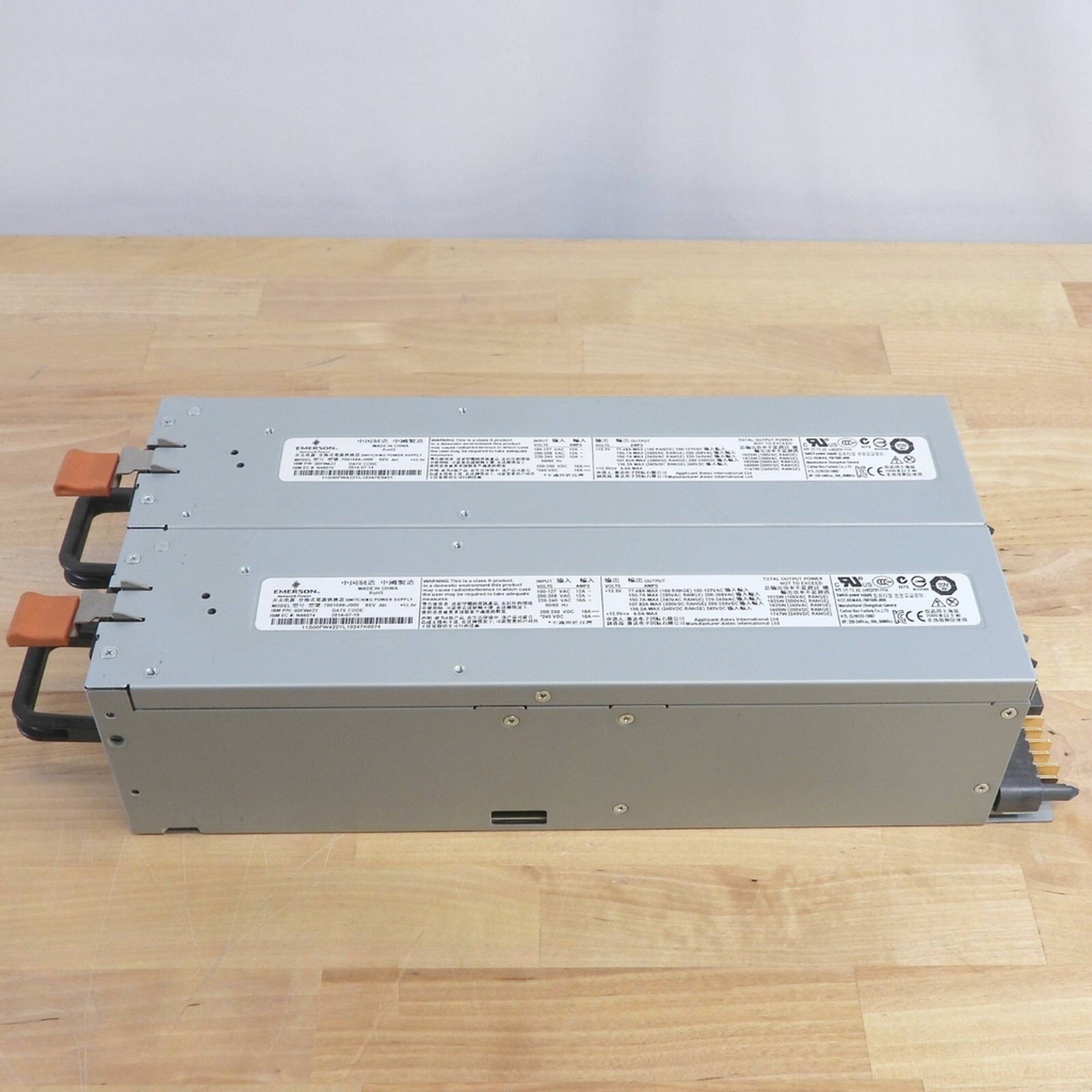 Lot of 2 Emerson 7001599-J000 IBM System P 1925W Server Power Supply 00FW422