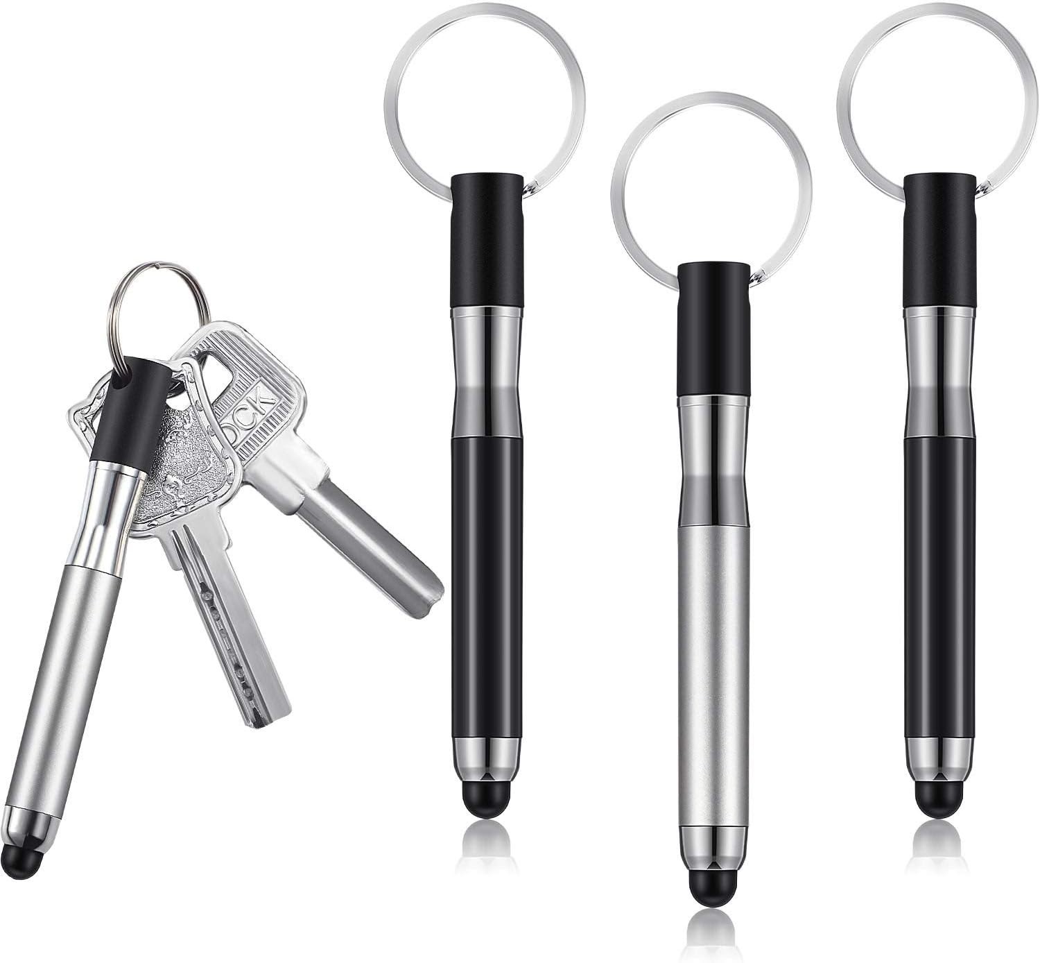 4 Pcs Mini Stylus Pen with Keychain for Touchscreen