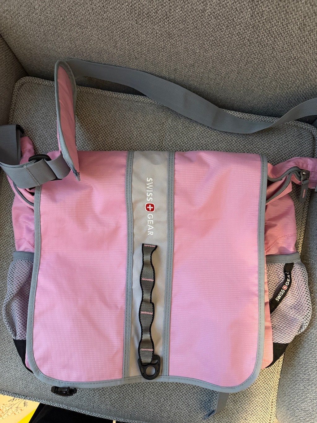 Women's Swiss Gear Laptop Bag One Size Pink and Grey