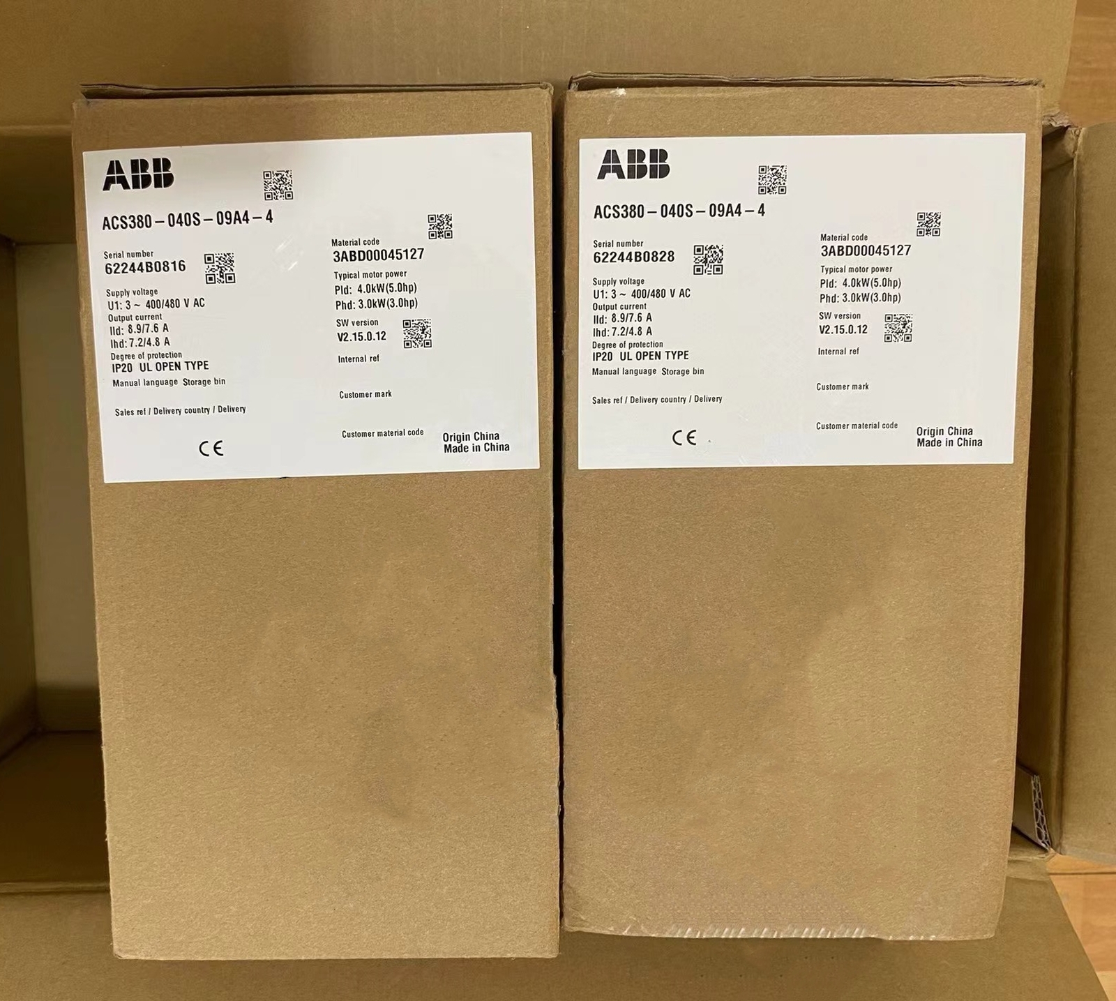 1pc ABB ACS380-040S-09A4-4 frequency converter 4 KW New fedex or DHL