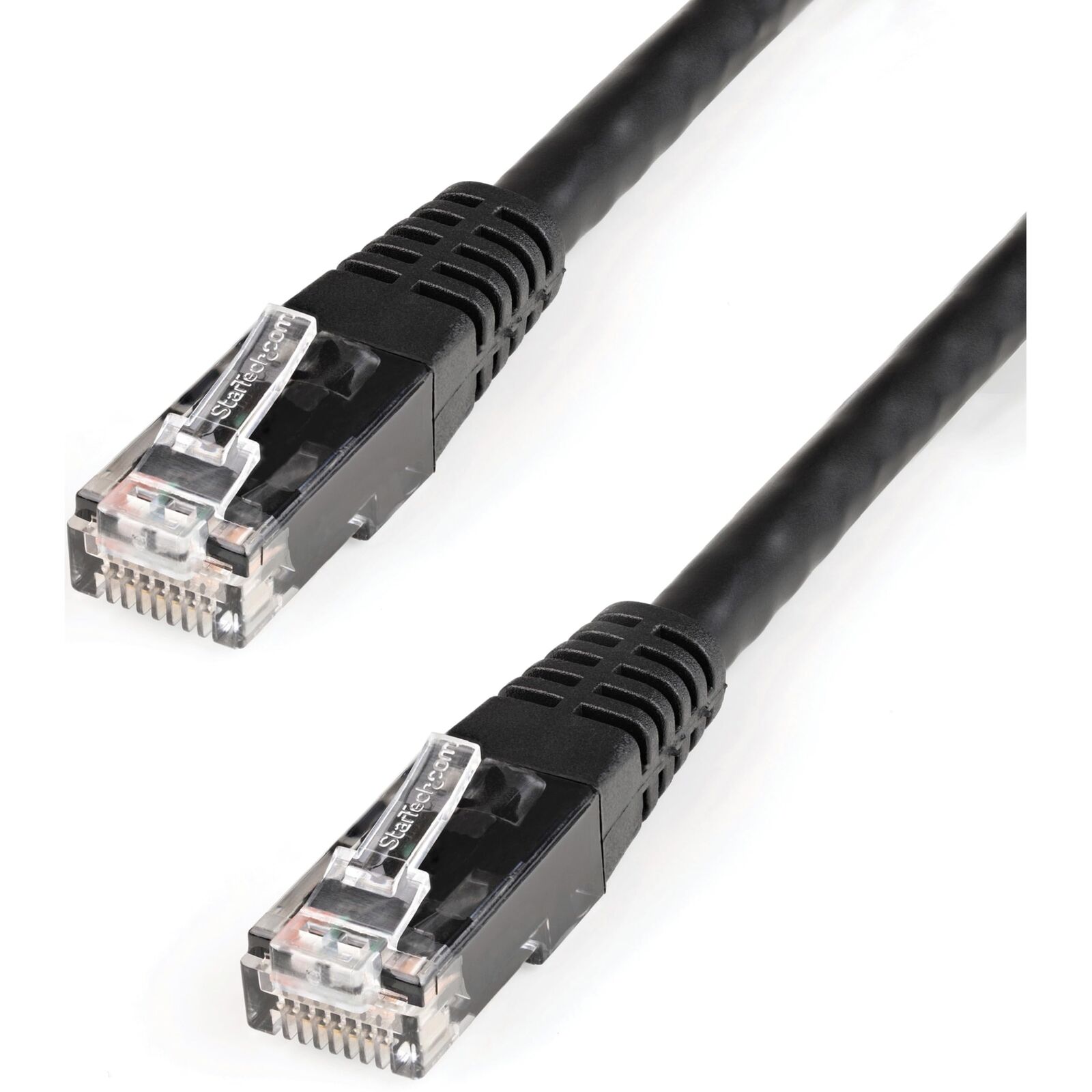 StarTech.com 1ft CAT6 Ethernet Cable - Black CAT 6 Gigabit Ethernet Wire -650...