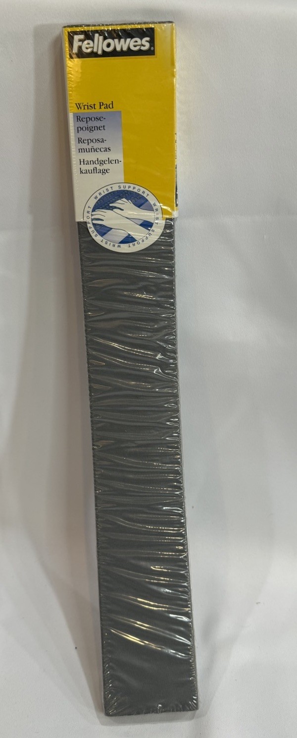 Fellowes Wrist Pad Rest Cushion Gray forComputer Keyboard - Vintage 1997