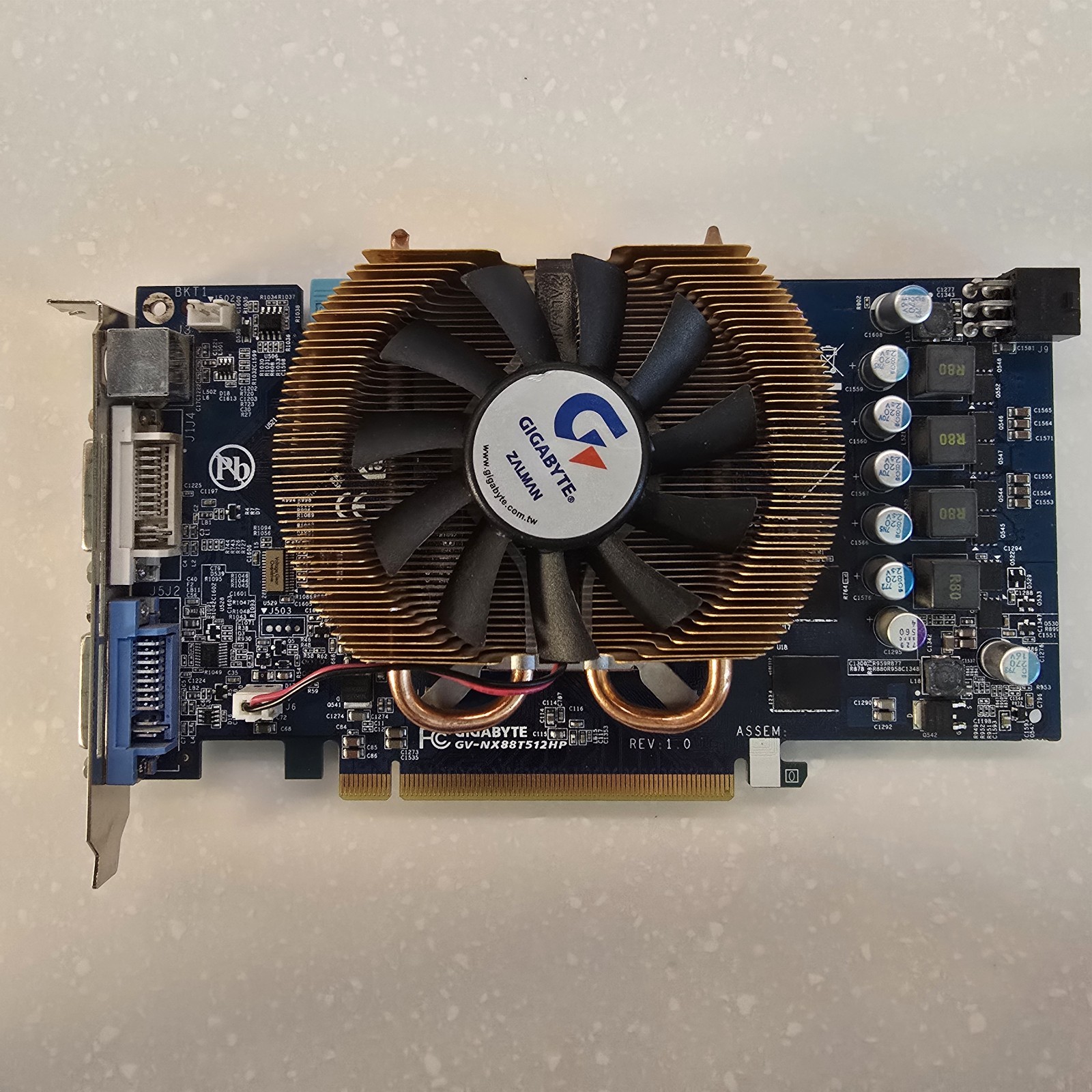 GIGABYTE GV-NX88T512HP 512MB DDR3 NVIDIA GEFORCE 8800GT TYPE B 256B Video CARD