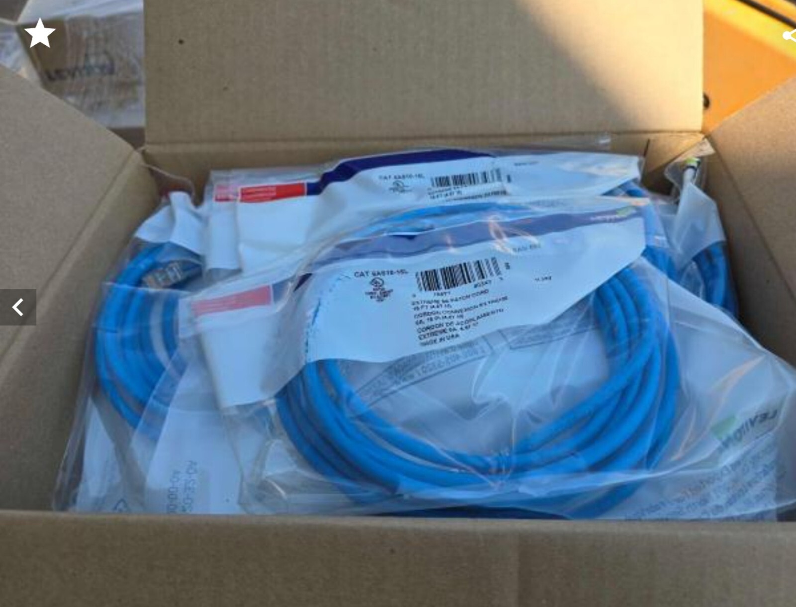 Leviton Extreme Slimline 6A Patch Cord 15 Ft Cat 6 (4.57m)