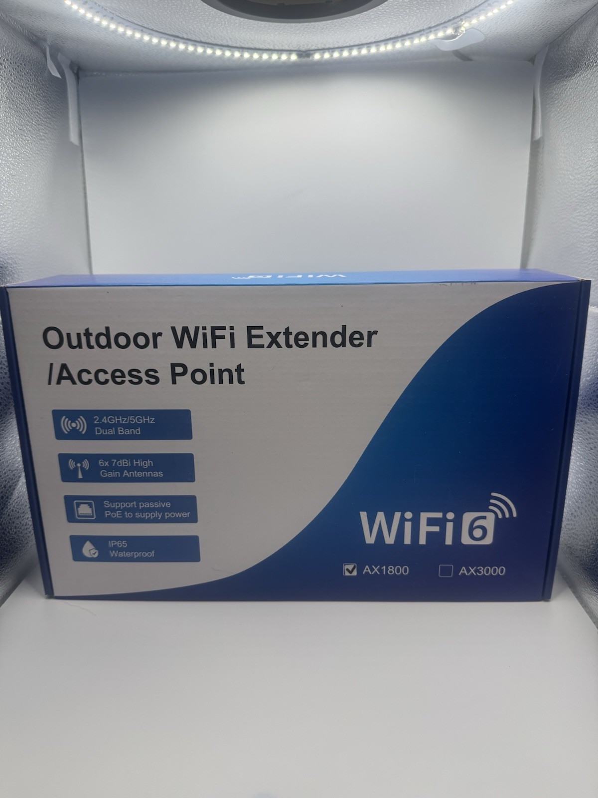 WAVLINK WiFi 6 AX1800 Outdoor Extender Dual-Band IP65 Waterproof Antennas