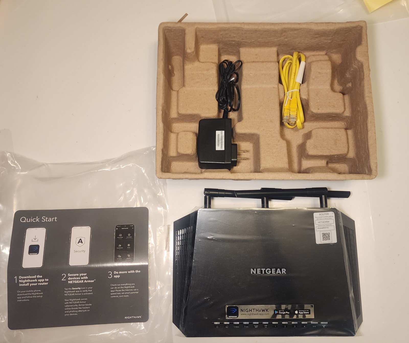 NETGEAR Nighthawk AC1750 Smart WiFi Router R6700v3 R6700-100NAS Open Box