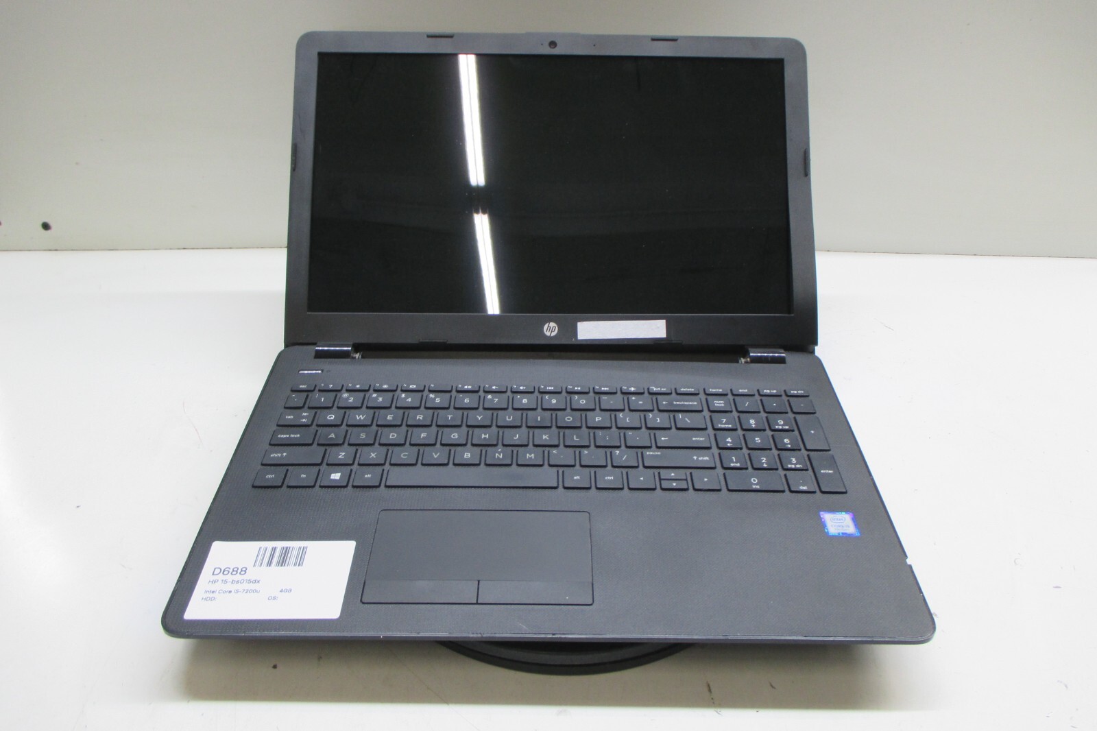 HP 15-bs015dx Laptop Intel Core i5-7200U 4GB Ram No HDD or Battery - Rough Shape