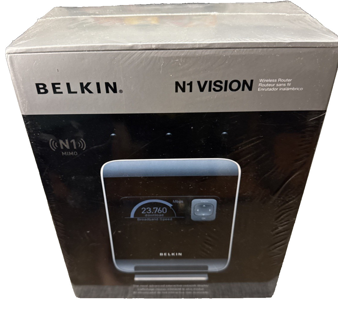 Belkin N1 Vision 4-Port Gigabit Wireless N Router F5D8231-4