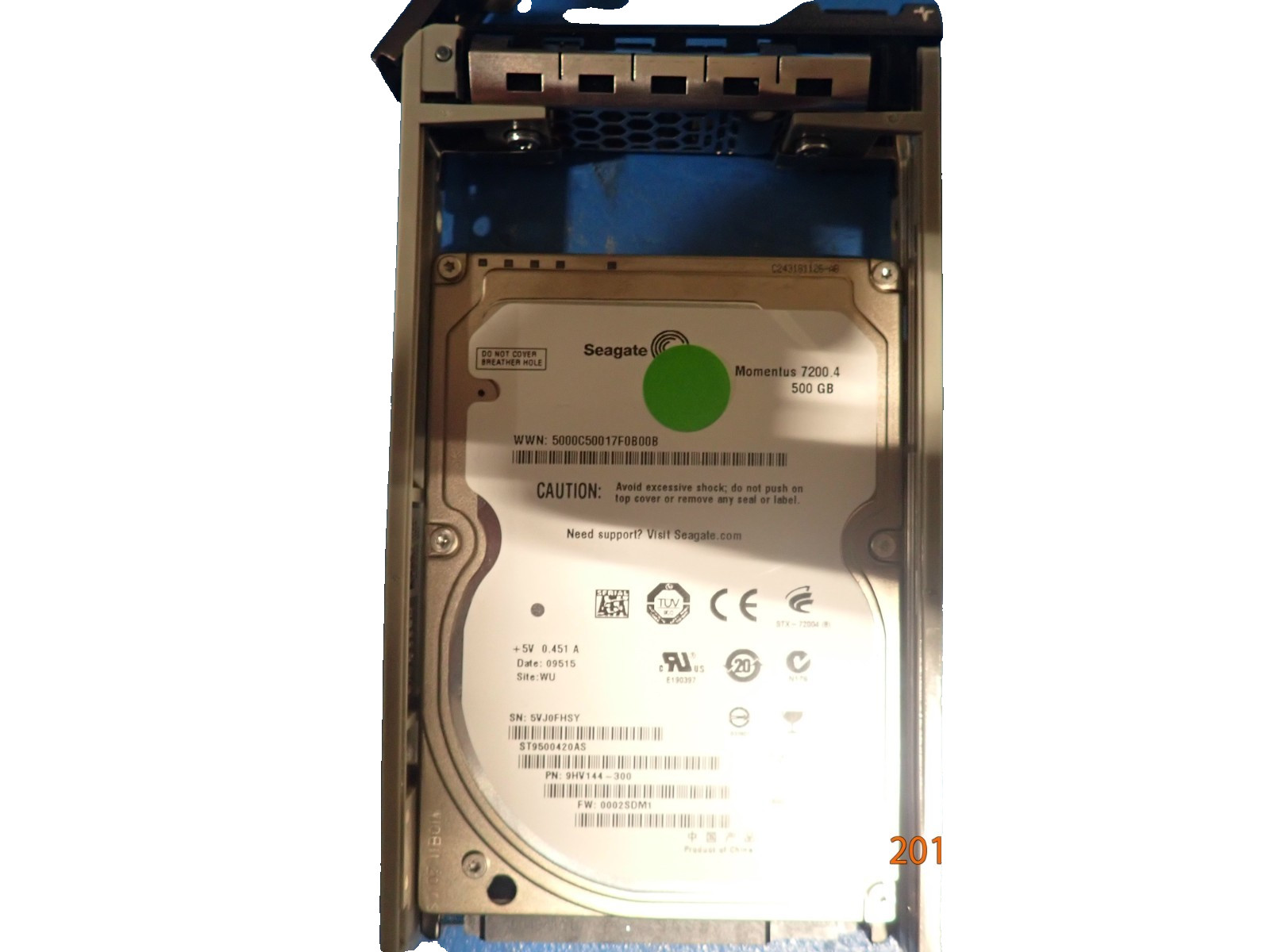 Seagate 9HV144-300ST9500420AS 500GB F/W:0002SDM1 WU SATA Laptop Hard Drive