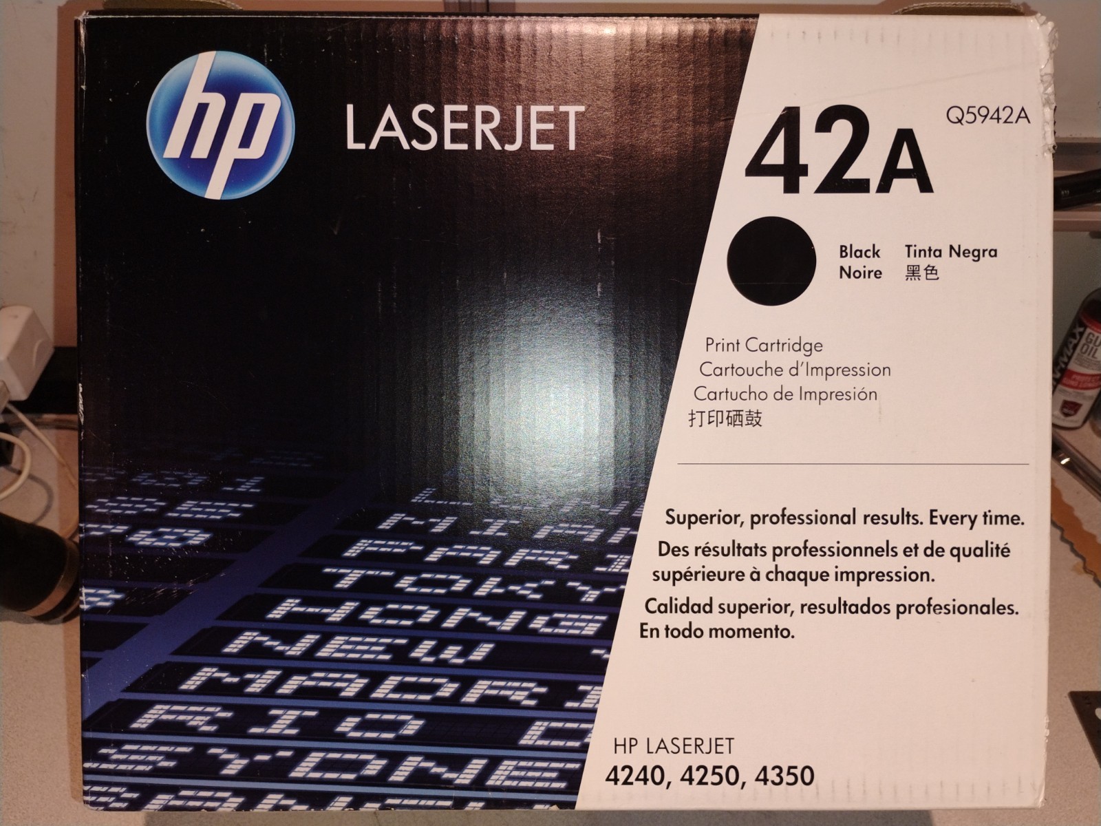 LOT OF 2PCS: HP GENUINE 42A Q5952A Toner Print Cartridge Black, OPEN BOX (2 PCS)