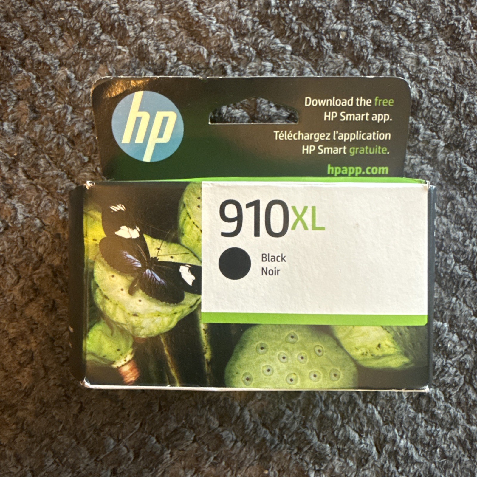 910XL Black Noir Ink Cartridge - NEW Sealed - 02/27