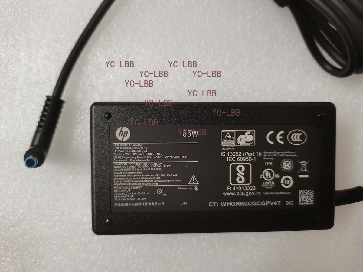 Genuine 19.5V 3.33A For HP M27fw 2H1A4AA Monitor TPN-CA17 Blue Tip 65W Adapter