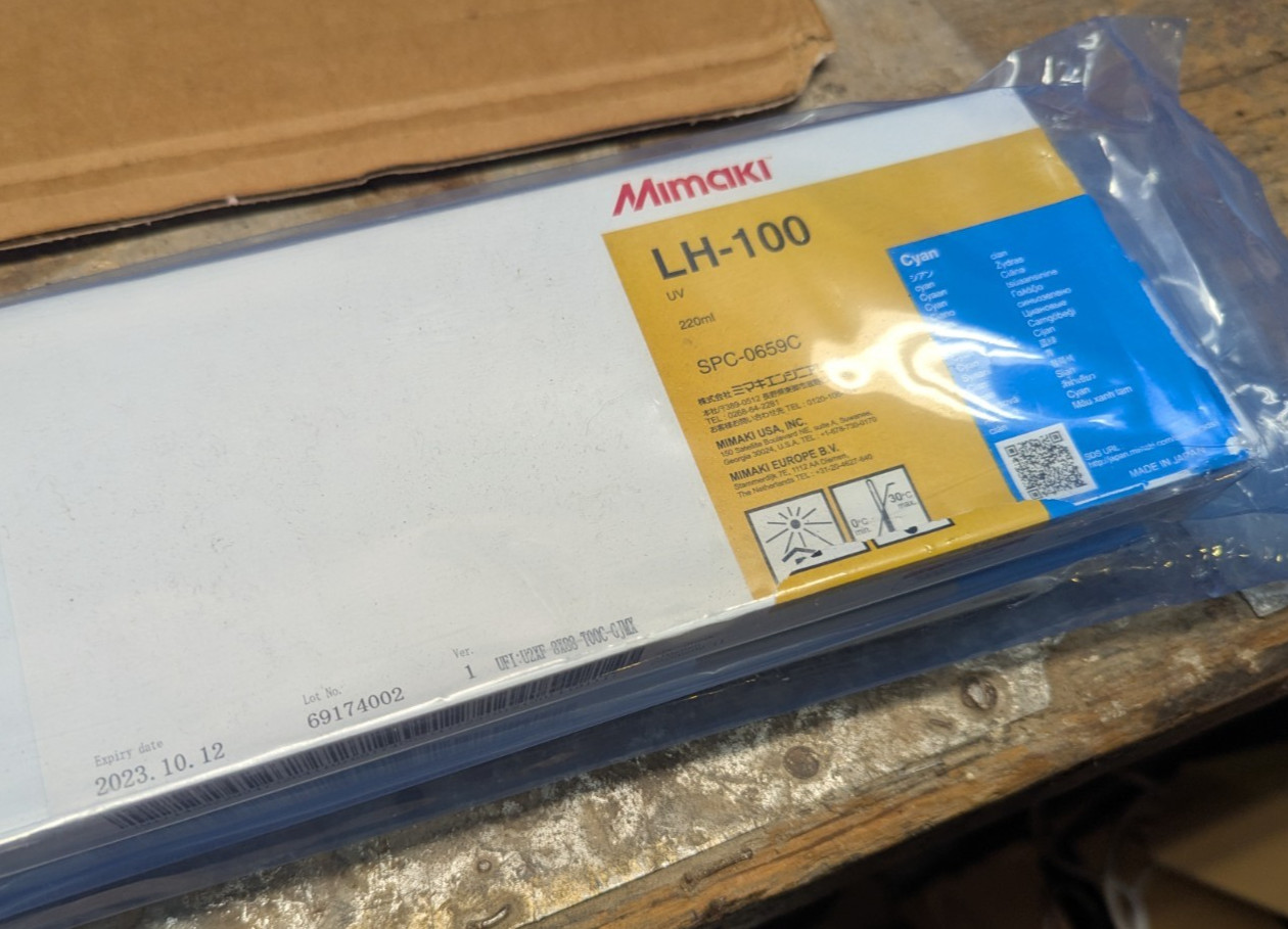 Mimaki LH-100 UV Ink Magenta 220ml SPC-0659M 10/2023 Date OEM